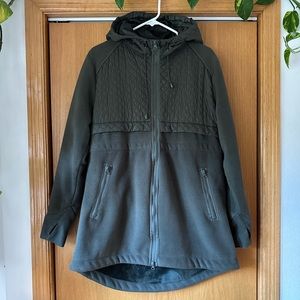 Mondetta Green Fleece Jacket with Thumbholes XL